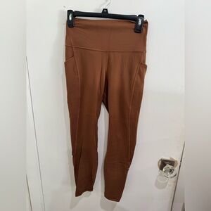 lululemon athletica Brown High-Rise Pocket Leggings
